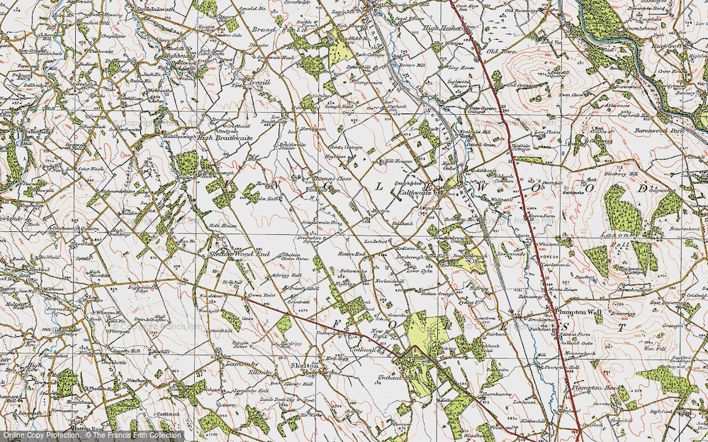 Old Map of Morton, 1925 in 1925
