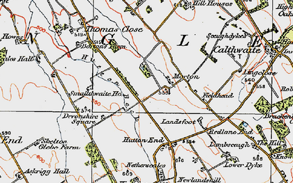 Old map of Morton in 1925