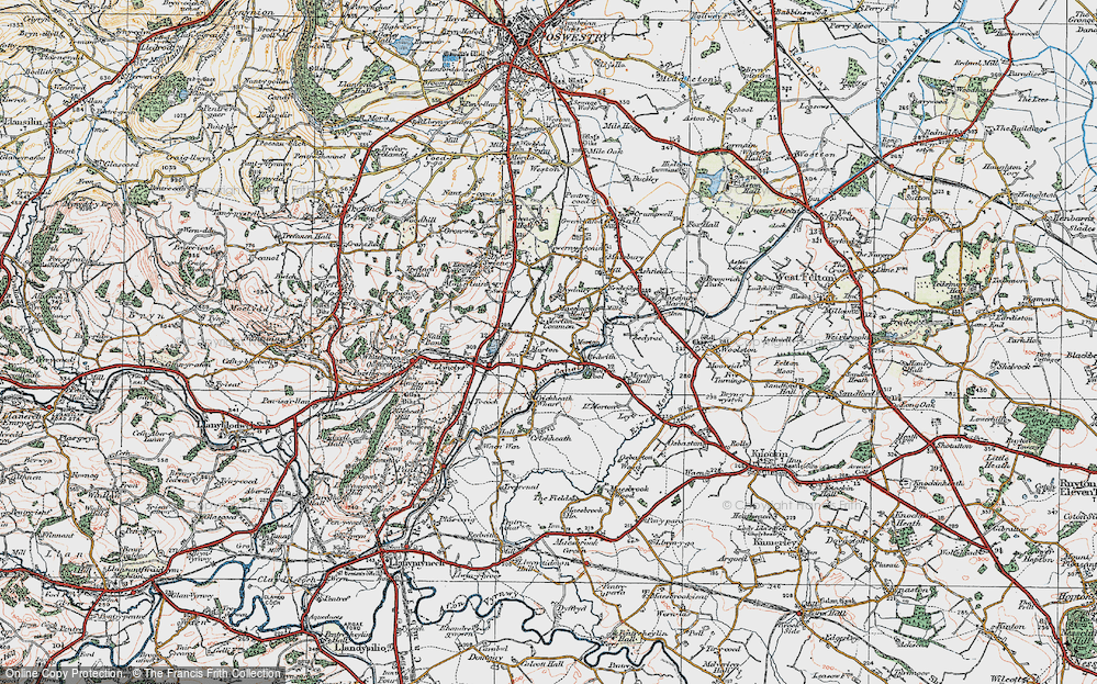 Old Map of Morton Common, 1921 in 1921