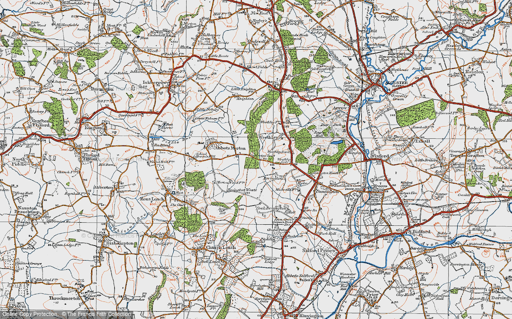 Old Map of Morton Spirt, 1919 in 1919