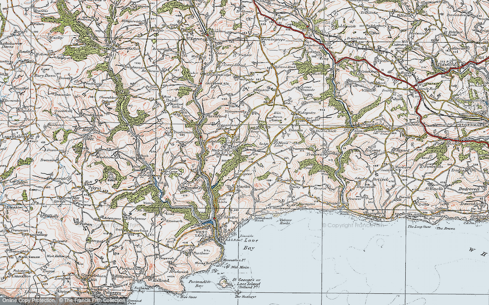 Old Map of Morval, 1919 in 1919
