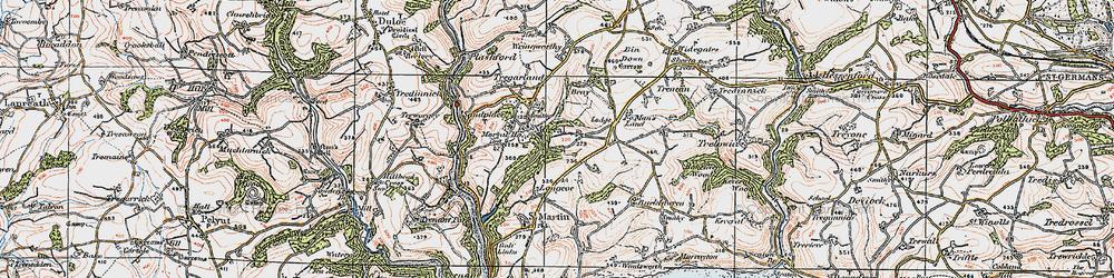 Old map of Morval in 1919
