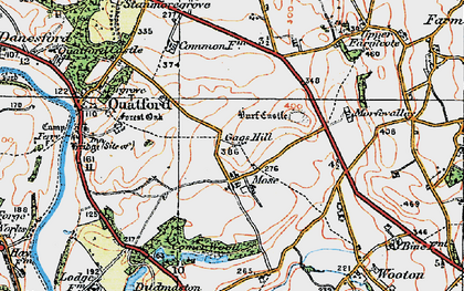 Old map of Mose in 1921