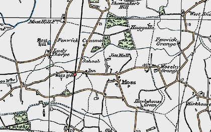 Old map of Moss in 1924