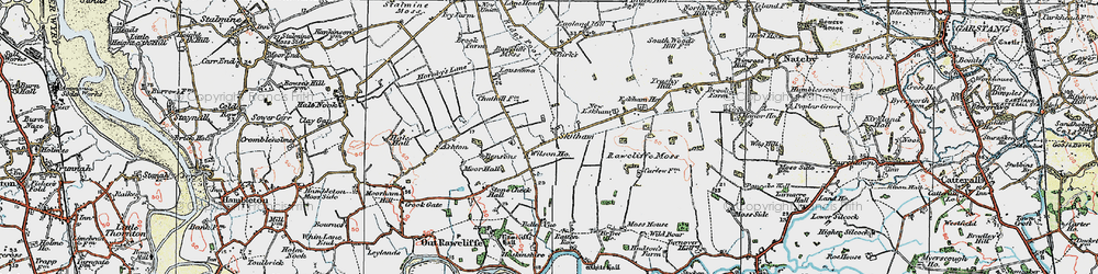 Old map of Bensons in 1924