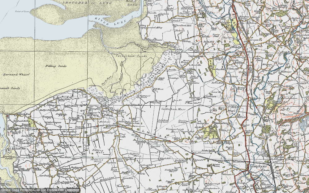 Old Map of Moss Edge, 1924 in 1924