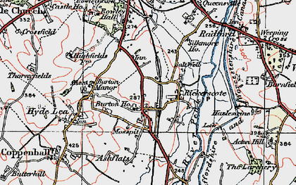 Old map of Moss Pit in 1921