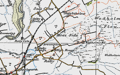 Old map of Broompark in 1925