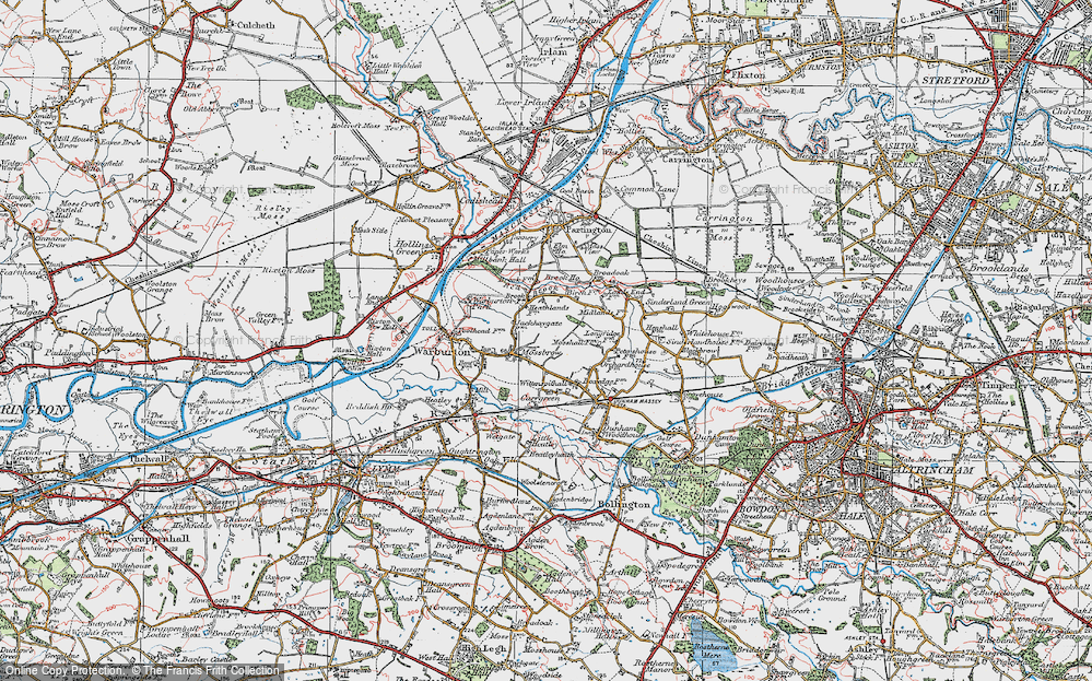 Old Map of Mossbrow, 1923 in 1923