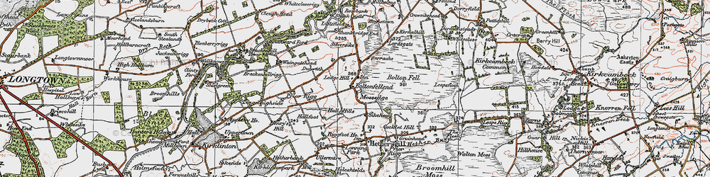 Old map of Mossedge in 1925