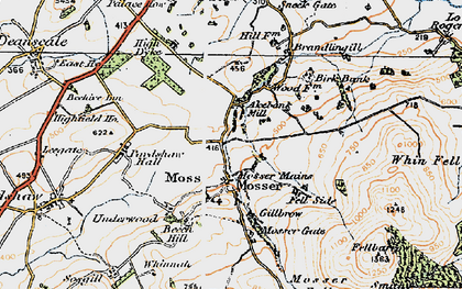Old map of Akebank Mill in 1925