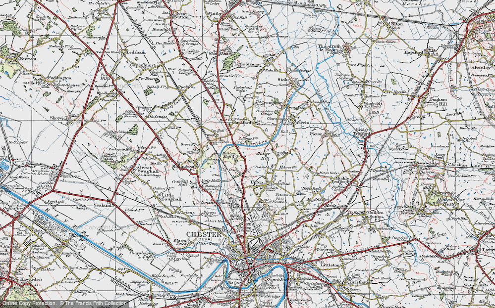 Old Map of Moston, 1924 in 1924