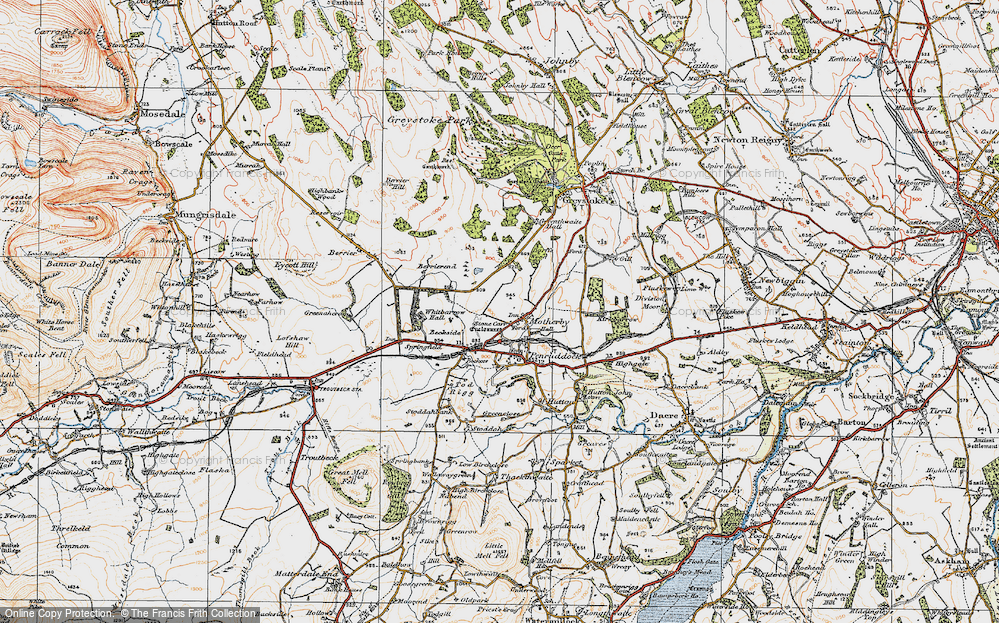 Old Map of Motherby, 1925 in 1925