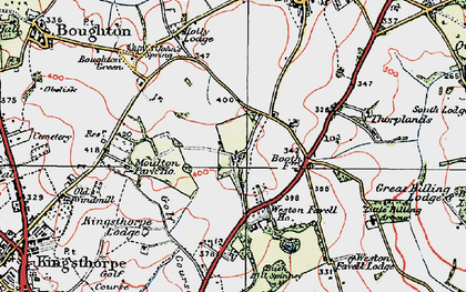 Old map of Moulton Park in 1919