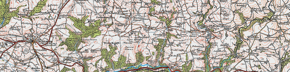 Old map of Mount in 1919
