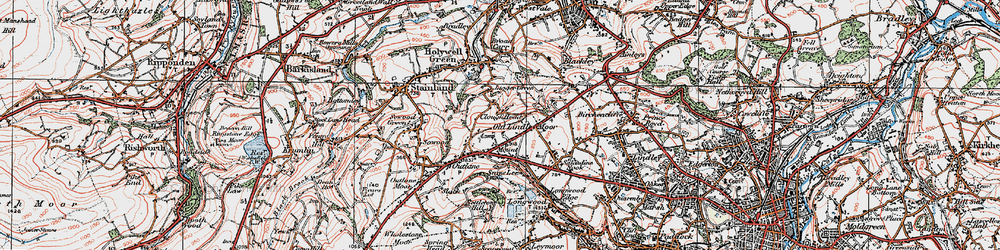 Old map of Mount in 1925