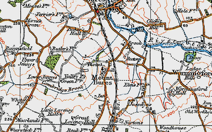 Old map of Mount Bures in 1921