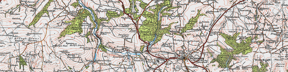 Old map of Mount Charles in 1919
