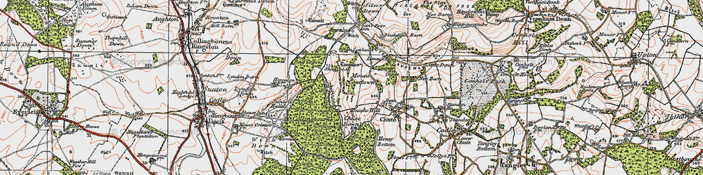 Old map of Limmer Pond in 1919