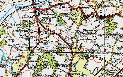 Old map of Mount Ephraim in 1920