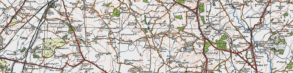 Old map of Mount Pleasant in 1919