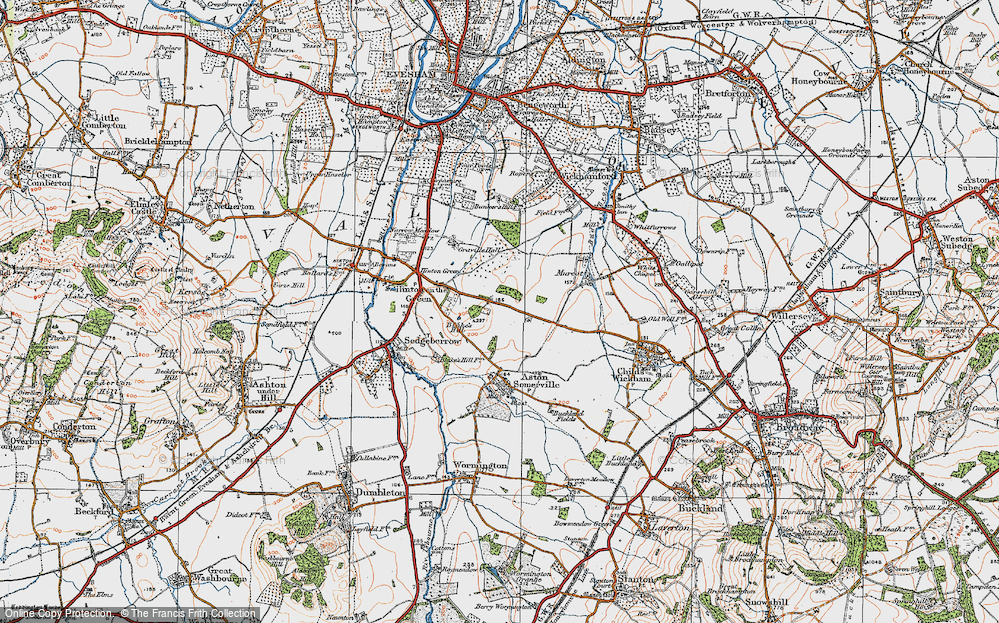 Old Map of Mount Pleasant, 1919 in 1919