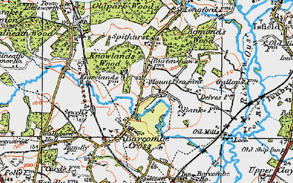 Old map of Bevern Stream in 1920