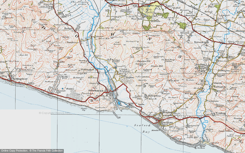 Old Map of Mount Pleasant, 1920 in 1920