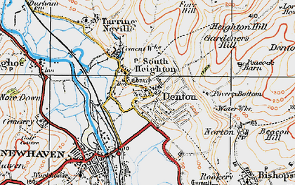 Old map of Mount Pleasant in 1920