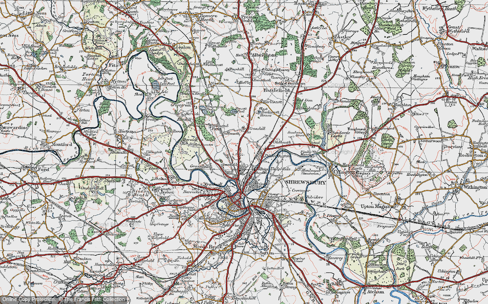 Old Map of Mount Pleasant, 1921 in 1921