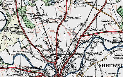 Old map of Mount Pleasant in 1921