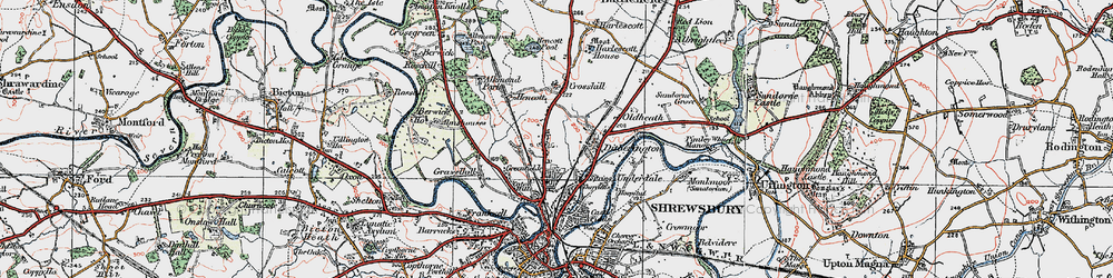 Old map of Mount Pleasant in 1921