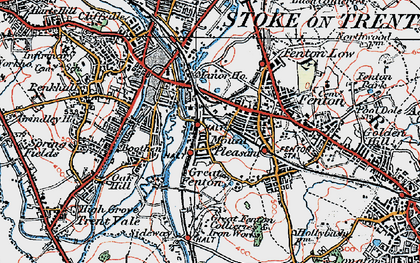 Old map of Mount Pleasant in 1921