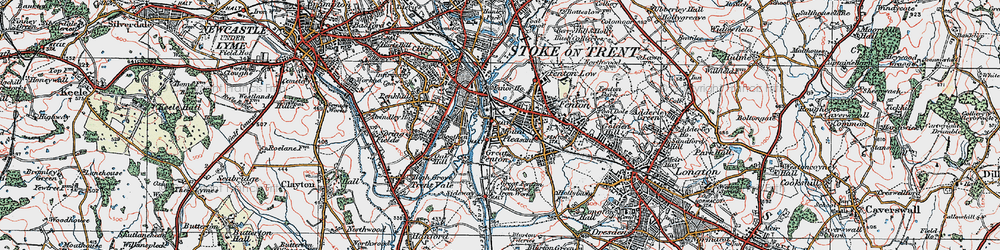 Old map of Mount Pleasant in 1921