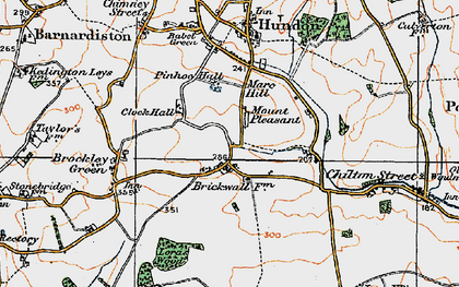 Old map of Mount Pleasant in 1921