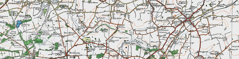 Old map of Mount Pleasant in 1921