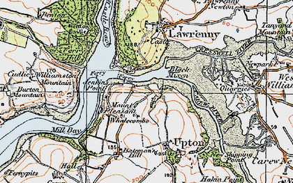 Old map of Mount Pleasant in 1922