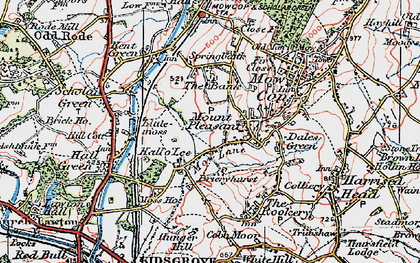 Old map of Brieryhurst in 1923