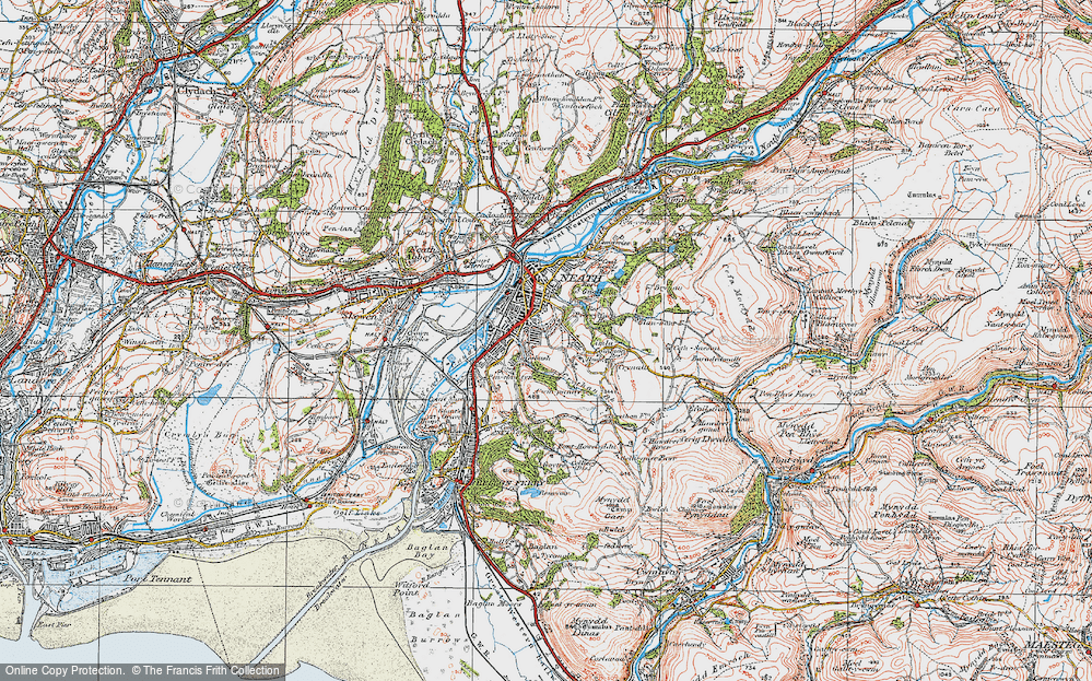 Old Map of Mount Pleasant, 1923 in 1923