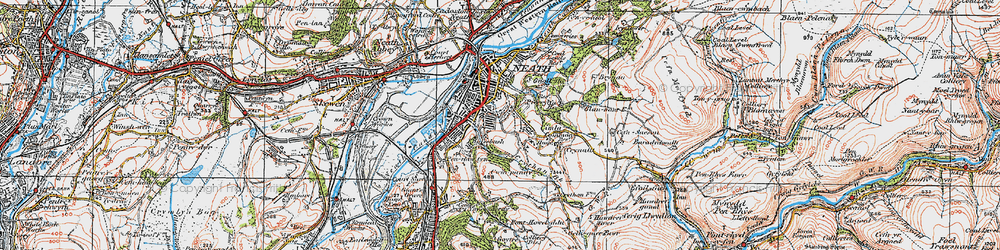Old map of Mount Pleasant in 1923