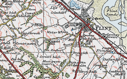 Old map of Maes-gwyn-mawr in 1924