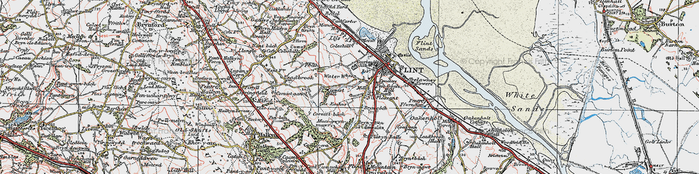 Old map of Mount Pleasant in 1924