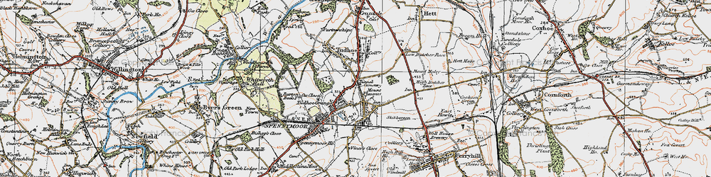 Old map of Mount Pleasant in 1925