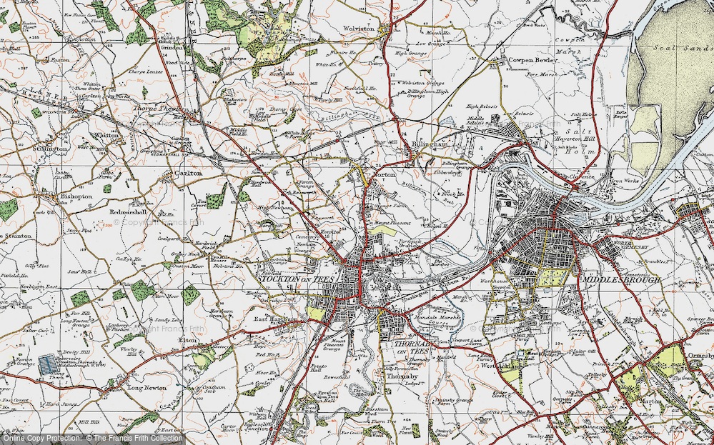Old Map of Mount Pleasant, 1925 in 1925