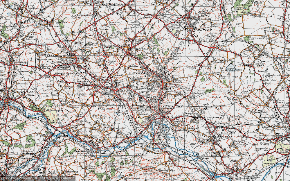 Old Map of Mount Pleasant, 1925 in 1925