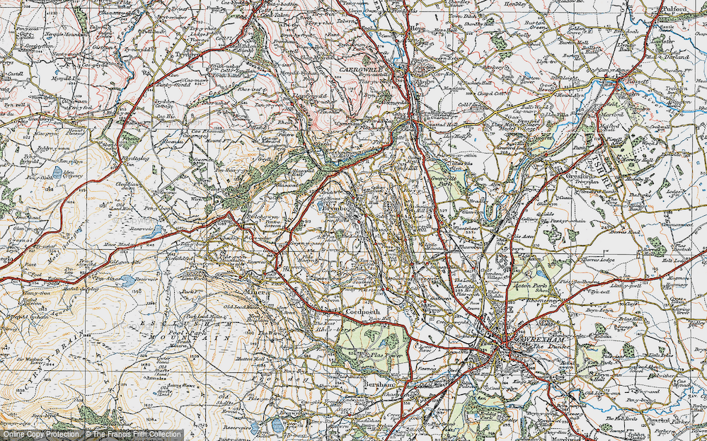 Old Map of Mount Sion, 1921 in 1921