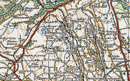 Old map of Mount Sion in 1921