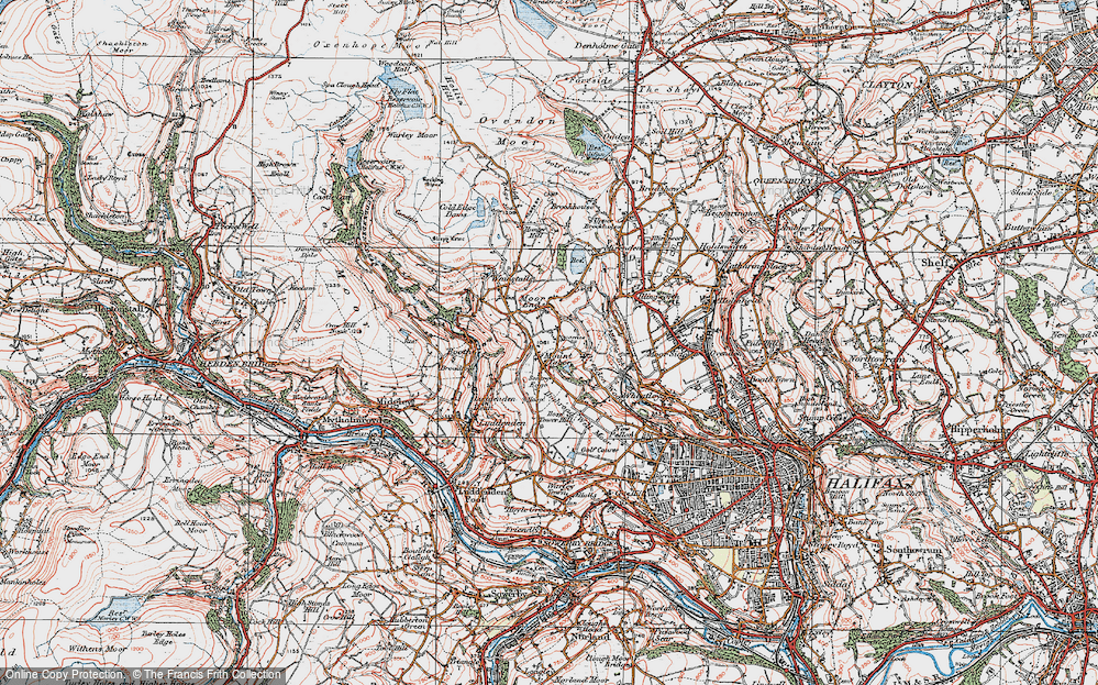 Old Map of Mount Tabor, 1925 in 1925