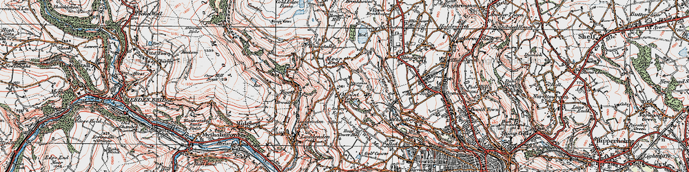 Old map of Mount Tabor in 1925