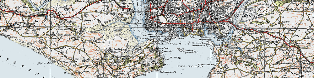 Old map of Western King Point in 1919